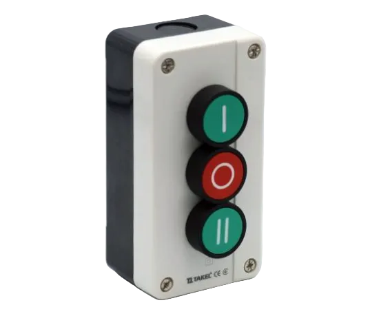 XAL-B339 BOTONERA PLASTICA BOTONES VERDE(I) ROJO(O) VERDE(II)