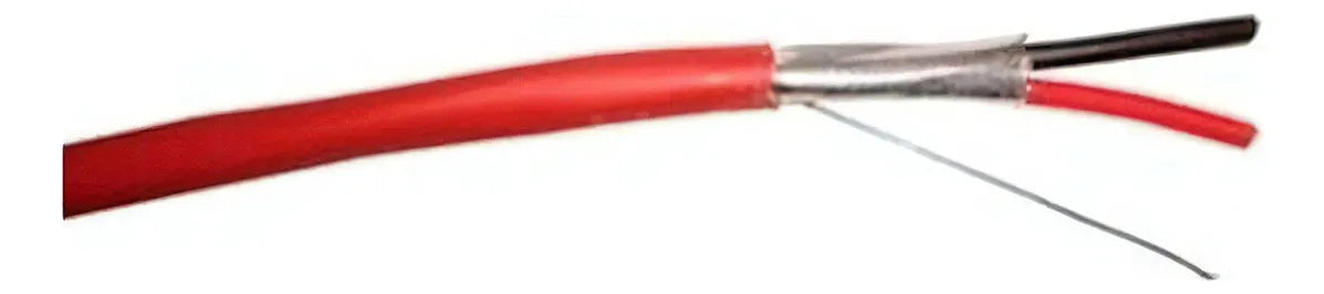 Bobina De Cable Belden Para Alarma 2 X 18 Awg Blindado 305 Mt Rojo