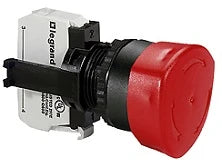 BOTON PARO DE EMERGENCIA NO LUMINOSO ROJO DESENCLAVE POR GIRO Ø40 IP 66