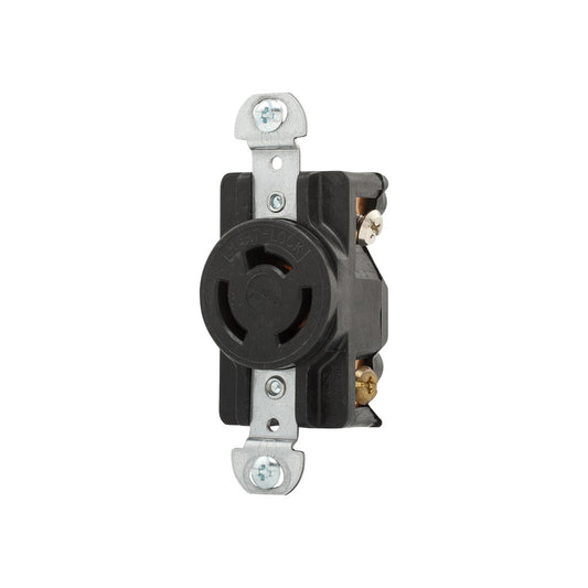 RECEPTACULO SENCILLO “HART-LOCK” MEDIA VUELTA 3P 4H 30A 3Ø 250VCA NEMA L14-30 GRADO INDUSTRIAL