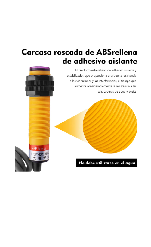 Sensor Fotoelectrico Proximidad Difuso Npn 6-36v E3fds30c4