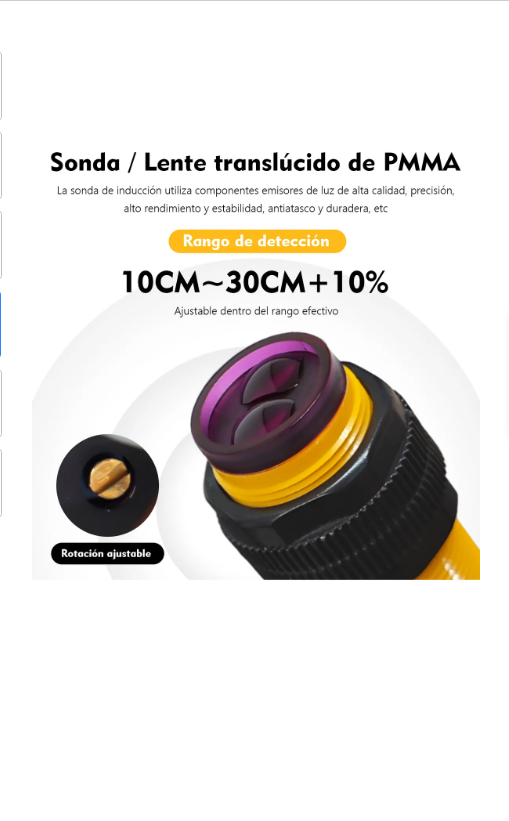 Sensor Fotoelectrico Proximidad Difuso Npn 6-36v E3fds30c4