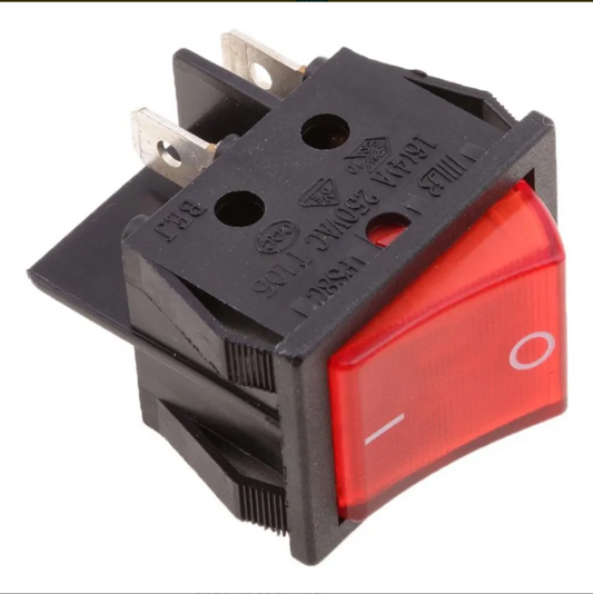 Interruptor Boton De Encendido Y Apagado Iluminado Rojo 4 puntas