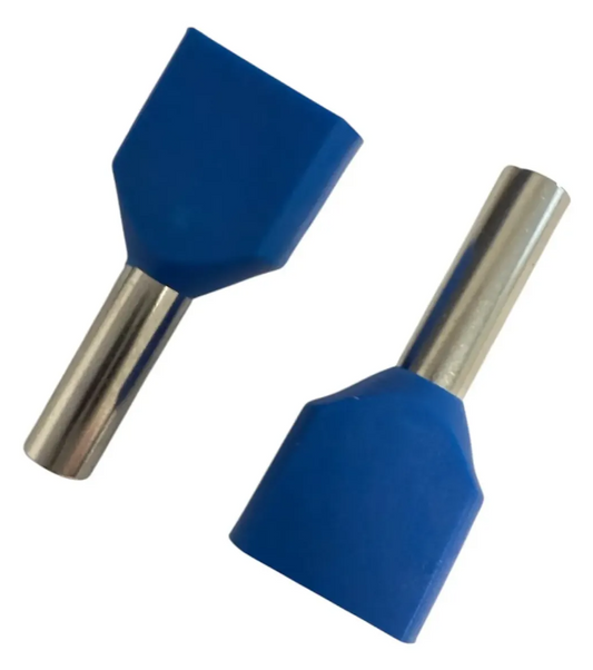 TE2510-TERMINAL FERRUL DOBLE PARA CABLE CAL.14 AZUL (100PZ)