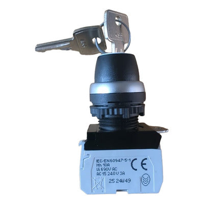 SELECTOR CON LLAVE FIJAS EXTRACCION 2 POSICIONES IP66