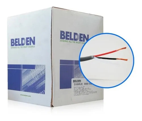 Cable Para Seguridad Y Sonido 2 Conductores Calibre 22 Awg Color De La Cubierta Gris