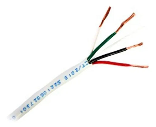 Bobina De Cable 305 M 18 Awg 4 Conductores Cobre Viakon