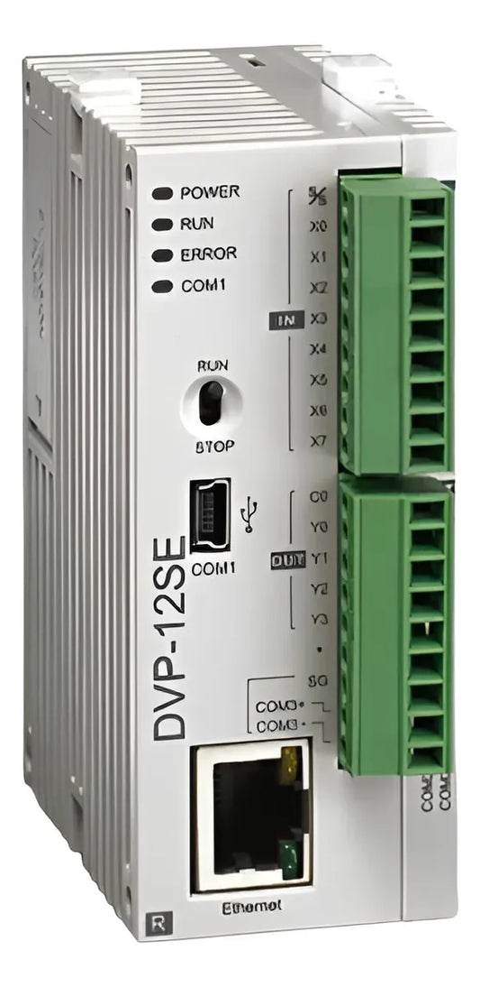 Plc Delta, 8 In, 4 Salidas Relevador, Dvp12se11r Ethernet
