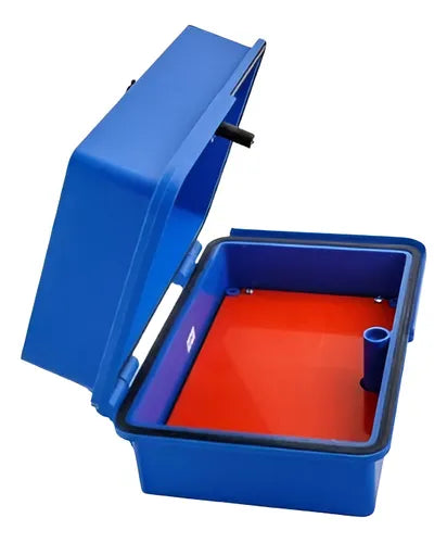 GABINETE POLIPROPILENO AZUL CON CHASIS 208X285X125MM IP67 IK10