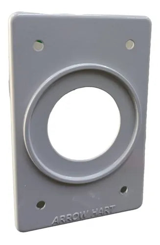 PLACA PARA RECEPTACULO SENCILLO DE 40MM ALUMINIO USO INDUSTRIAL